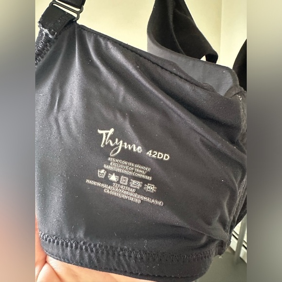 Thyme Maternity Bra Black Smooth Molded Cup Bra Intimates - Picture 9 of 11